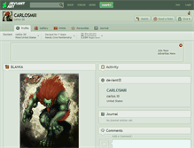 Tablet Screenshot of carlosmiii.deviantart.com