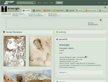 Tablet Screenshot of krionlight.deviantart.com