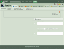 Tablet Screenshot of greykitty.deviantart.com