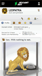 Mobile Screenshot of le0patra.deviantart.com