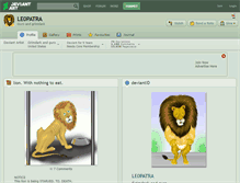 Tablet Screenshot of le0patra.deviantart.com