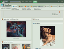 Tablet Screenshot of darkelisa.deviantart.com