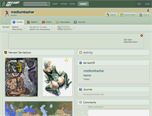 Tablet Screenshot of mediumbashar.deviantart.com