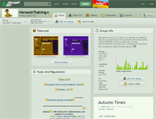 Tablet Screenshot of heroesintraining.deviantart.com
