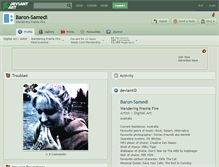 Tablet Screenshot of baron-samedi.deviantart.com