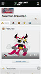 Mobile Screenshot of fakemon-drawers.deviantart.com