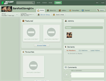 Tablet Screenshot of barefootslavegirl.deviantart.com