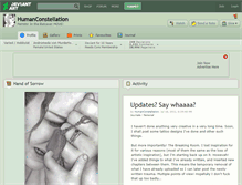 Tablet Screenshot of humanconstellation.deviantart.com