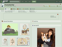 Tablet Screenshot of chucksmonstar.deviantart.com