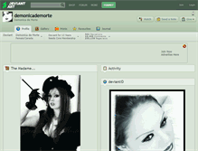 Tablet Screenshot of demonicademorte.deviantart.com