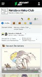 Mobile Screenshot of naruto-x-haku-club.deviantart.com