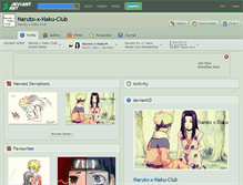 Tablet Screenshot of naruto-x-haku-club.deviantart.com
