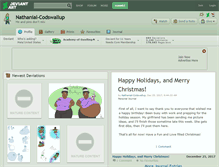Tablet Screenshot of nathanial-codswallup.deviantart.com