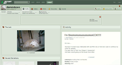 Desktop Screenshot of diamondscave.deviantart.com