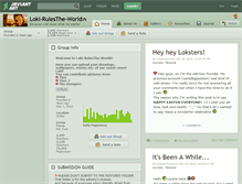 Tablet Screenshot of loki-rulesthe-world.deviantart.com