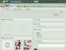 Tablet Screenshot of h2gen.deviantart.com