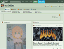 Tablet Screenshot of amethystviper.deviantart.com