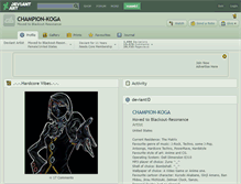 Tablet Screenshot of champion-koga.deviantart.com