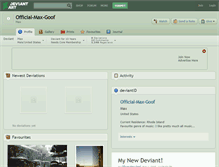 Tablet Screenshot of official-max-goof.deviantart.com