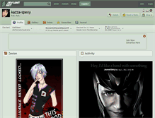 Tablet Screenshot of kazza-spexy.deviantart.com