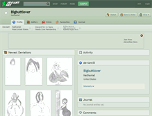 Tablet Screenshot of bigbuttlover.deviantart.com