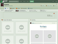 Tablet Screenshot of kynarra.deviantart.com