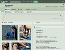 Tablet Screenshot of barefootguy.deviantart.com
