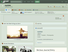 Tablet Screenshot of equitate.deviantart.com