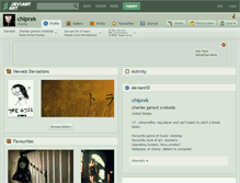 Tablet Screenshot of chiprek.deviantart.com