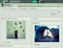 Tablet Screenshot of burninup.deviantart.com