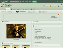 Tablet Screenshot of cherrystone.deviantart.com