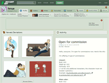 Tablet Screenshot of fenue.deviantart.com