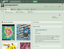 Tablet Screenshot of livelovegamedie333.deviantart.com