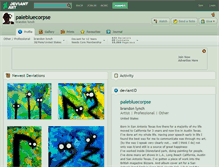 Tablet Screenshot of palebluecorpse.deviantart.com