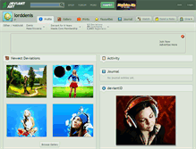 Tablet Screenshot of lorddenis.deviantart.com