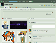 Tablet Screenshot of halomademeapc.deviantart.com