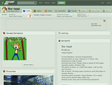 Tablet Screenshot of fire--head.deviantart.com