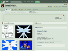 Tablet Screenshot of eleganttwilight.deviantart.com