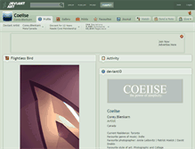 Tablet Screenshot of coeiise.deviantart.com