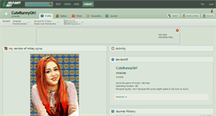 Desktop Screenshot of cutebunnygirl.deviantart.com