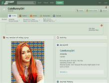 Tablet Screenshot of cutebunnygirl.deviantart.com