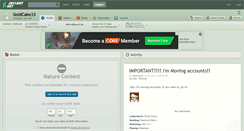 Desktop Screenshot of goldcake33.deviantart.com