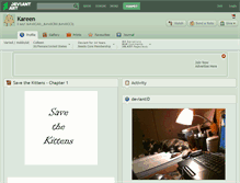 Tablet Screenshot of kareen.deviantart.com