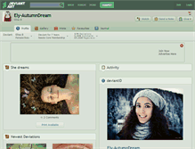 Tablet Screenshot of ely-autumndream.deviantart.com