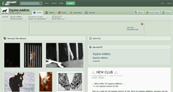 Desktop Screenshot of equine-addicts.deviantart.com