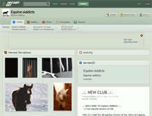 Tablet Screenshot of equine-addicts.deviantart.com