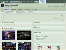 Tablet Screenshot of doctor-who-addict.deviantart.com