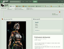 Tablet Screenshot of dartp.deviantart.com