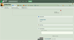 Desktop Screenshot of creepy-face.deviantart.com
