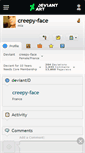 Mobile Screenshot of creepy-face.deviantart.com